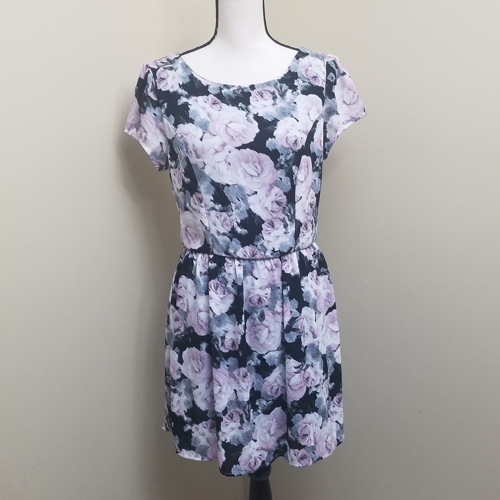 Trixxi Three Pink Hearts Mini Dress Size 13